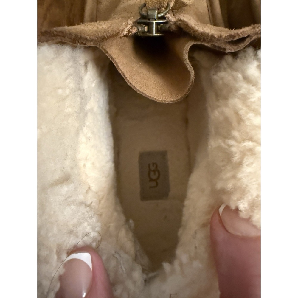 Women's UGG Funkarra Zip Cuffed Cold-Weather Booties Chestnut Size 9 EUC - Picture 8 of 9